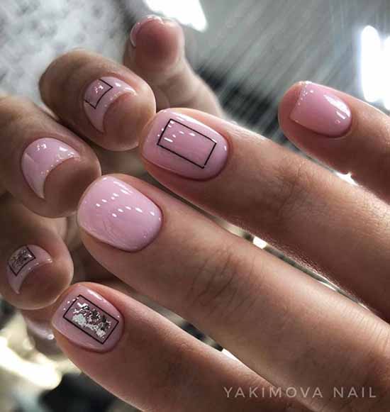 Pink nail design