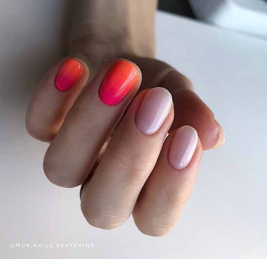 Two-tone nail designs