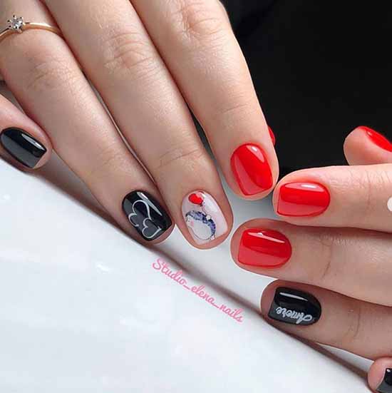 Manucure rouge pour ongles courts: nouveautés sur la photo, idées de mode