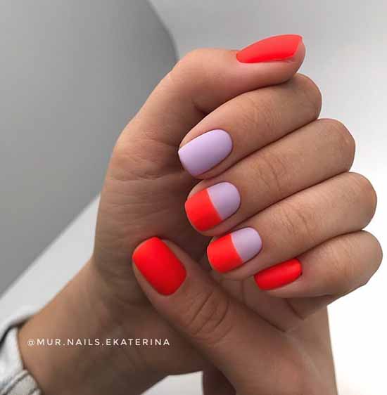 Manucure rouge pour ongles courts: nouveautés sur la photo, idées de mode