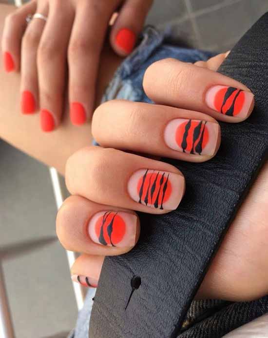 Manucure rouge pour ongles courts: nouveautés sur la photo, idées de mode