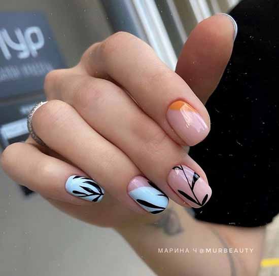 Manicure for square nails: 100 photos with new, beautiful ideas