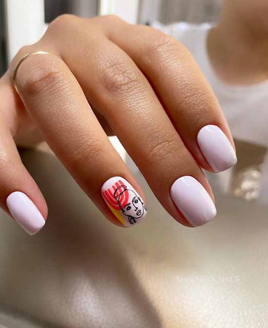 Manicure for square nails: 100 photos with new, beautiful ideas