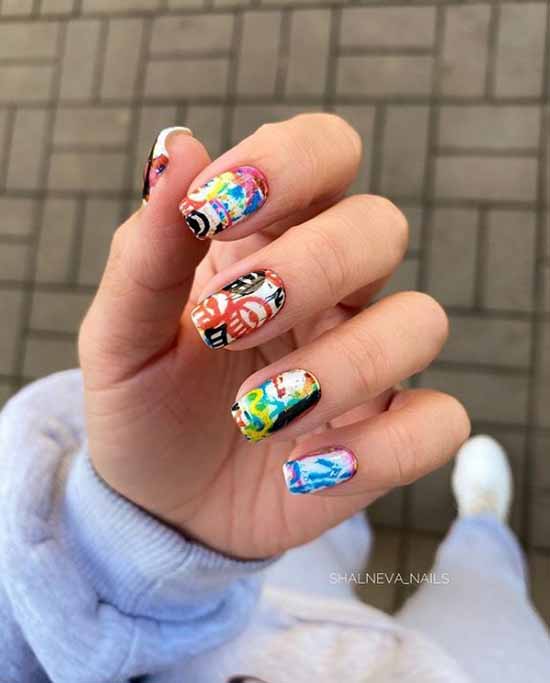 Manicure for square nails: 100 photos with new, beautiful ideas