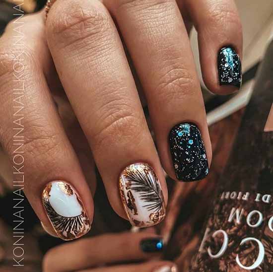 Manicure for square nails: 100 photos with new, beautiful ideas