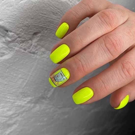 Manicure for square nails: 100 photos with new, beautiful ideas