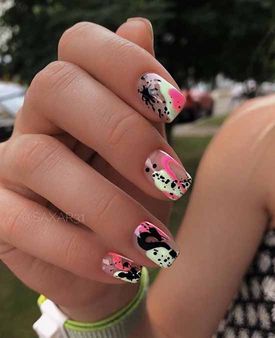 Manicure for square nails: 100 photos with new, beautiful ideas