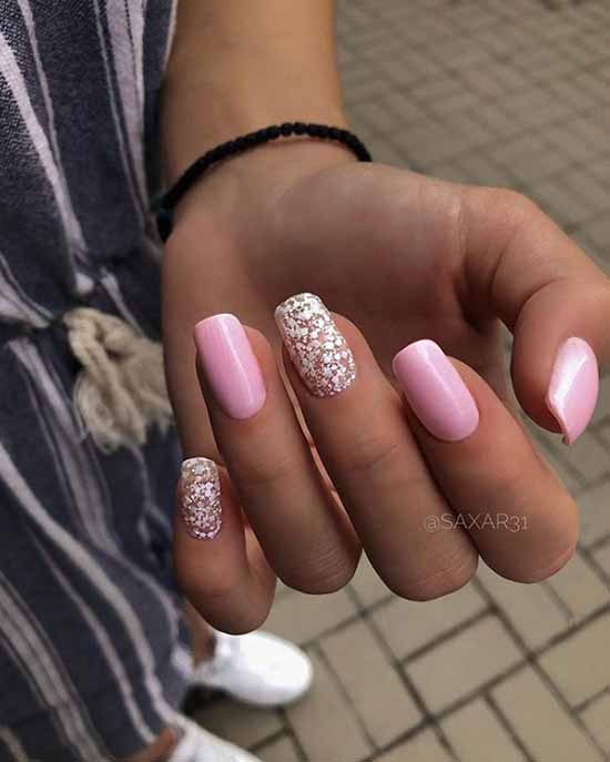 Manicure for square nails: 100 photos with new, beautiful ideas