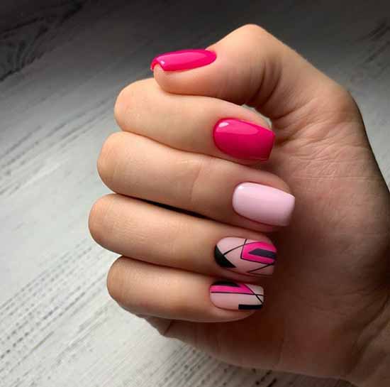 Manicure for square nails: 100 photos with new, beautiful ideas