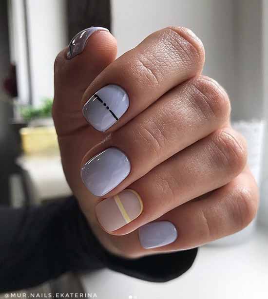 Manicure for square nails: 100 photos with new, beautiful ideas