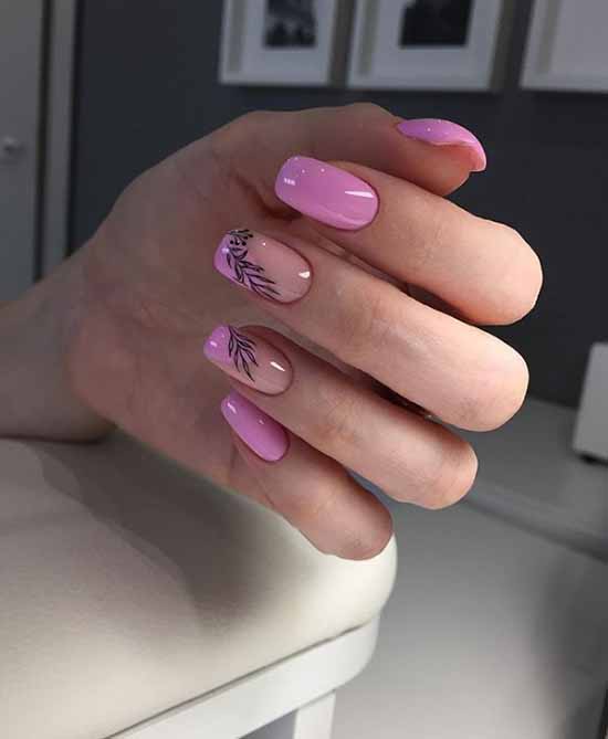 Manicure for square nails: 100 photos with new, beautiful ideas