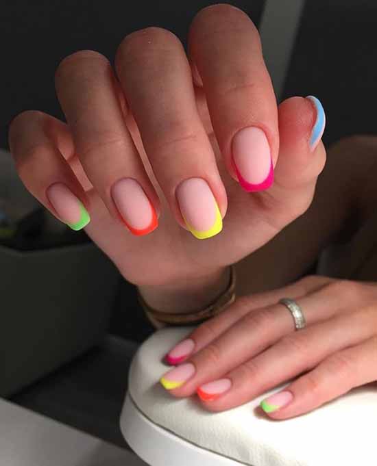 Manicure for square nails: 100 photos with new, beautiful ideas