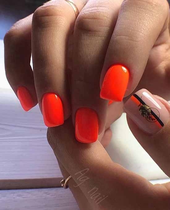 Manicure for square nails: 100 photos with new, beautiful ideas