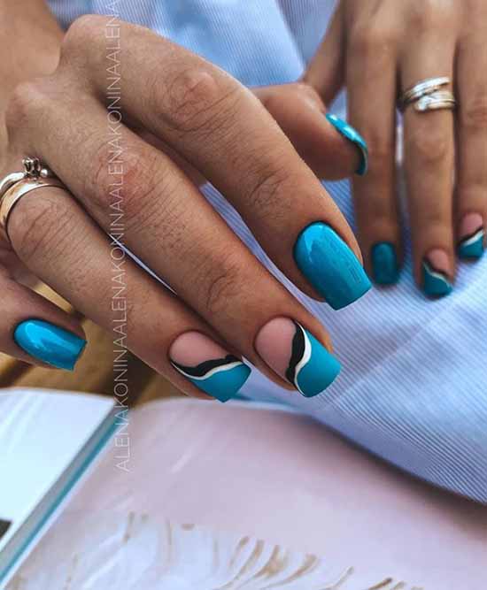 Manicure for square nails: 100 photos with new, beautiful ideas