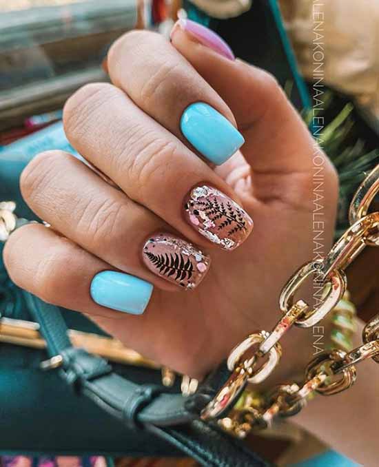 Manicure for square nails: 100 photos with new, beautiful ideas