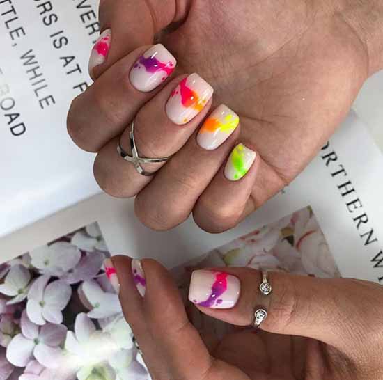 Manicure for square nails: 100 photos with new, beautiful ideas