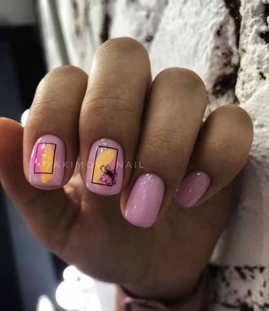 Manicure for square nails: 100 photos with new, beautiful ideas