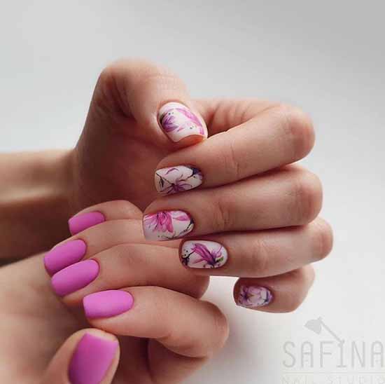 Manicure for square nails: 100 photos with new, beautiful ideas