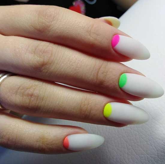 Youth manicure with acid colors