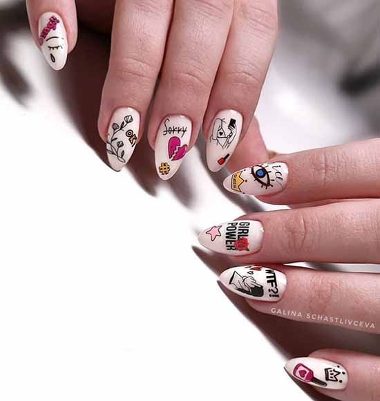 Youth design of nails: 100 new products, photo of manicure