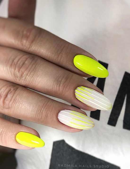 Neon for long nails