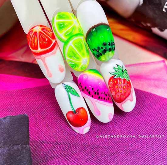 Neon manicure 2021-2022: photos, news, best design ideas