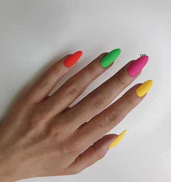 Neon manicure 2021-2022: photos, news, best design ideas