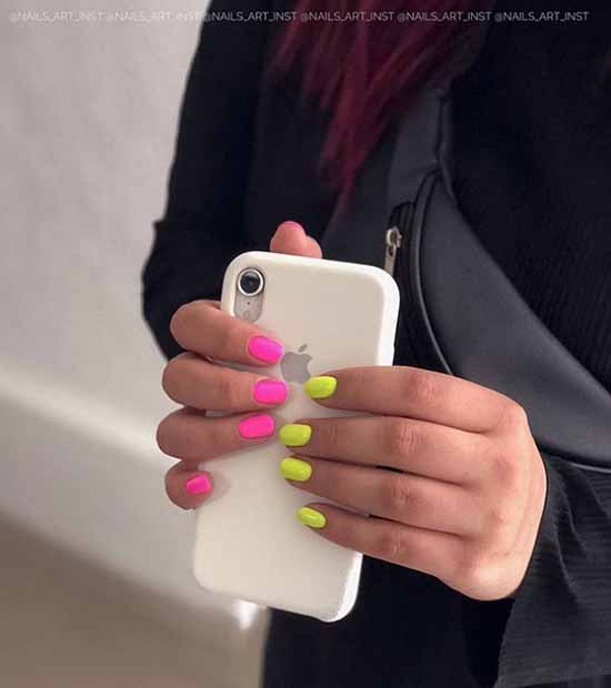 Neon manicure 2021-2022: photos, news, best design ideas