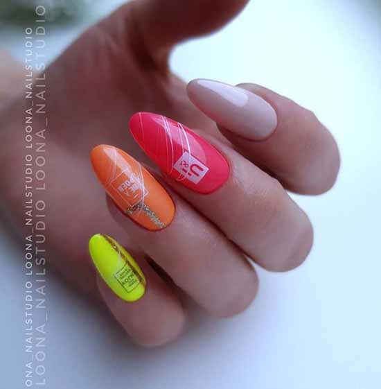 Neon manicure 2021-2022: photos, news, best design ideas