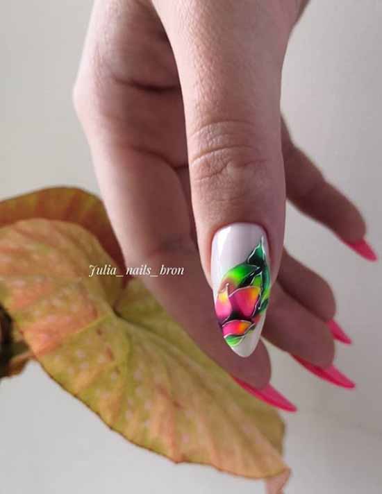 Neon manicure 2021-2022: photos, news, best design ideas