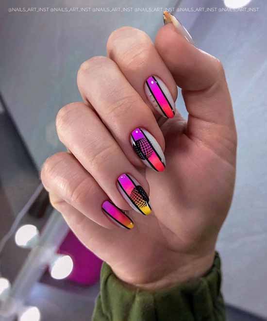 Neon manicure 2021-2022: photos, news, best design ideas