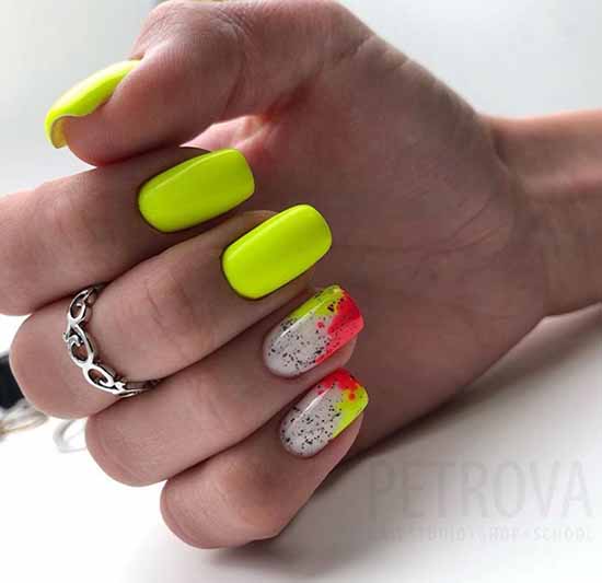 Neon manicure 2021-2022: photos, news, best design ideas