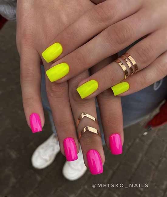 Neon manicure 2021-2022: photos, news, best design ideas