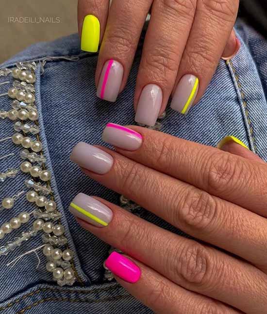 Neon manicure 2021-2022: photos, news, best design ideas