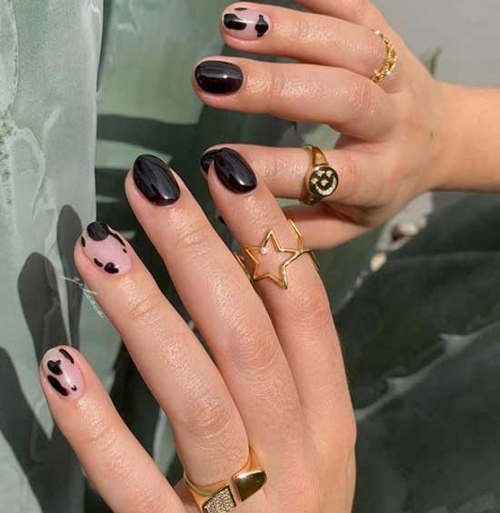 Black manicure