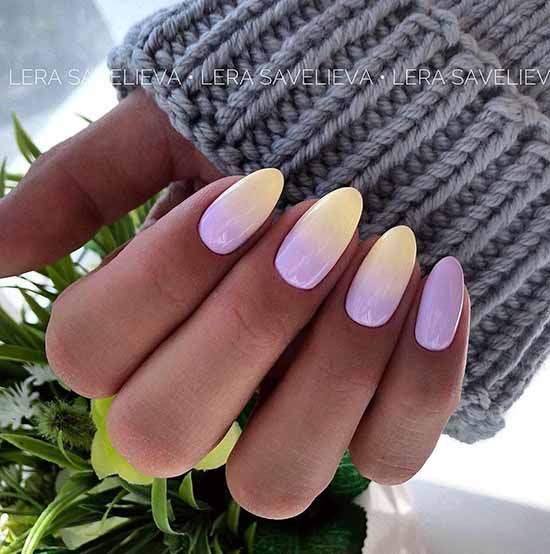 Gradient photo of manicure