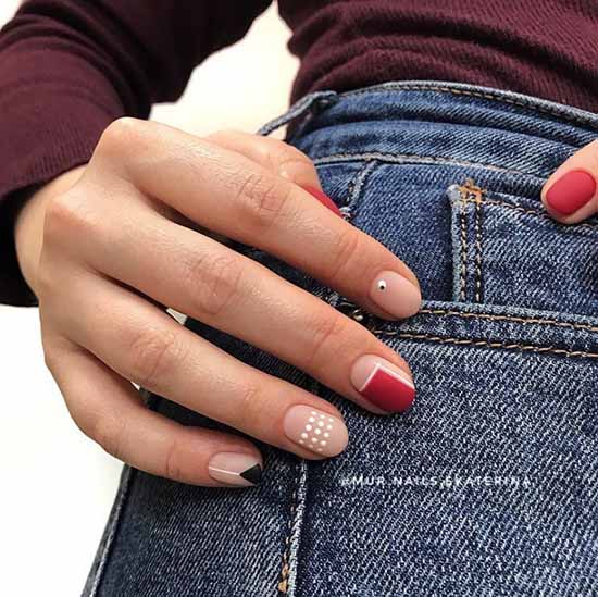 Everyday manicure: new items, 100 beautiful ideas in the photo