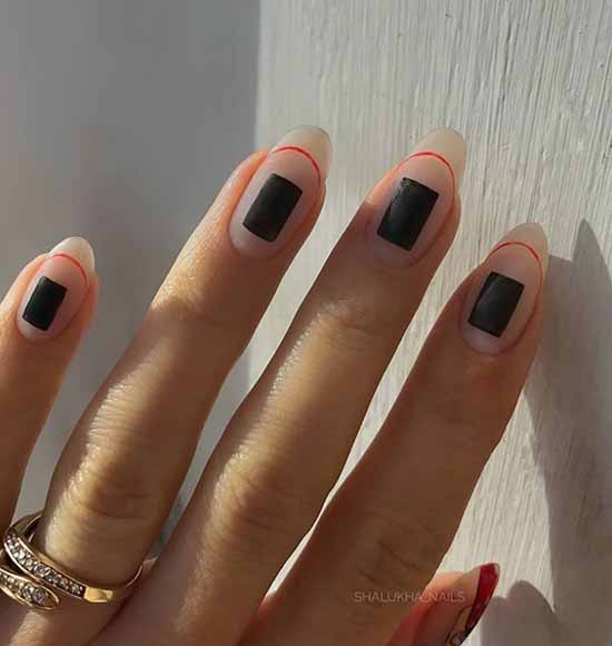 Transparent manicure ideas photo