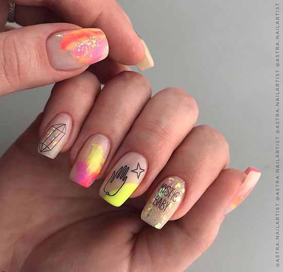 Transparent manicure: photo, fashionable nail design ideas