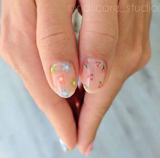 Transparent manicure: photo, fashionable nail design ideas