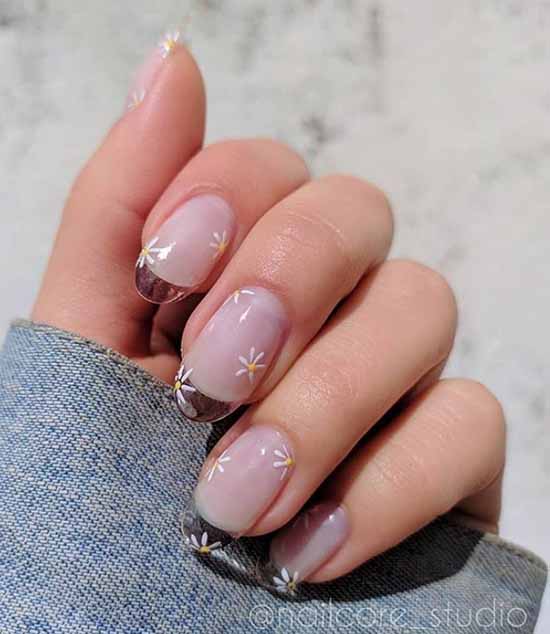 Transparent manicure: photo, fashionable nail design ideas