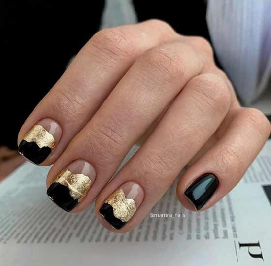 Foil design short nails