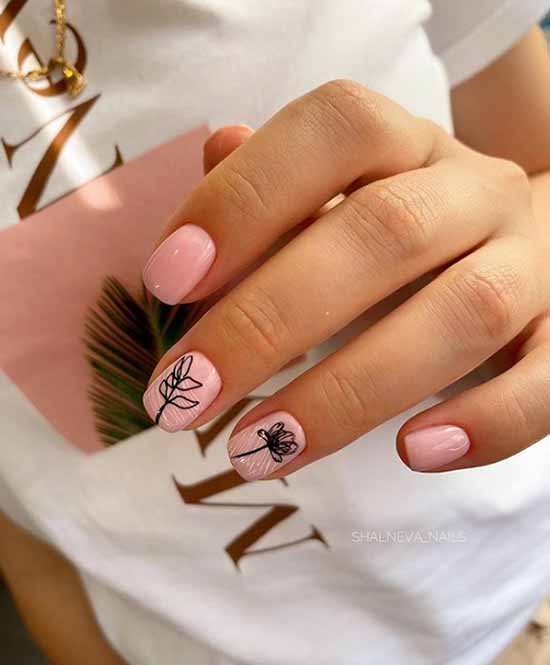 Design for short nails 2021: new manicure, photo ideas