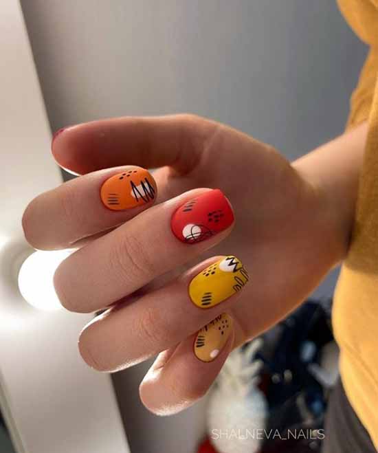 Design for short nails 2021: new manicure, photo ideas