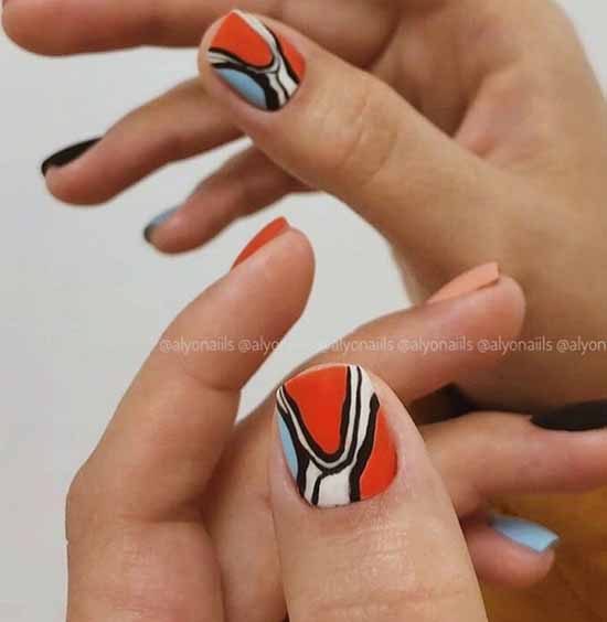 Design for short nails 2021: new manicure, photo ideas