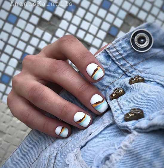 Design pour les ongles courts 2021: nouvelle manucure, idées de photo