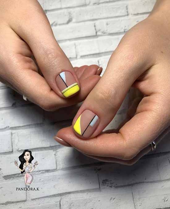 Design pour les ongles courts 2021: nouvelle manucure, idées de photo