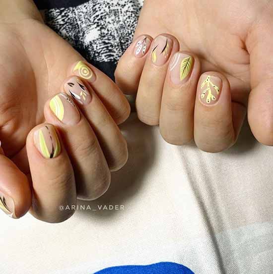 Design for short nails 2021: new manicure, photo ideas