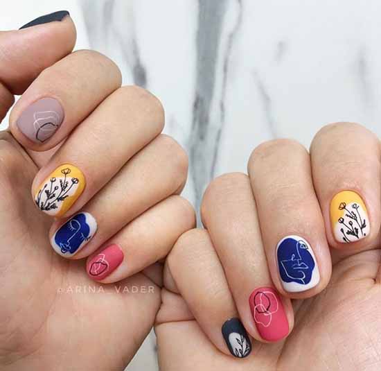 Design for short nails 2021: new manicure, photo ideas