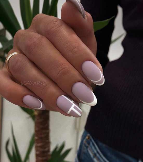 French for oval nails